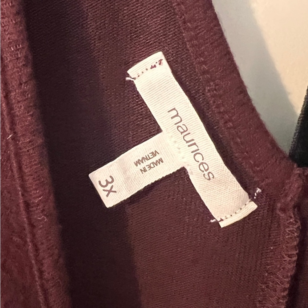 Maurices Deep Red Knit Top